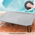 pettycare Elevated Outdoor Dog Bed, Waterproof Raised Bed for Large Dogs, Easy to Assemble, Grey
