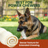 6 Pack 10 Inch Beef Cheek Rolls Extra Thick for Large Dogs Digestible Rawhide Alternative Chews, Long Lasting Dental