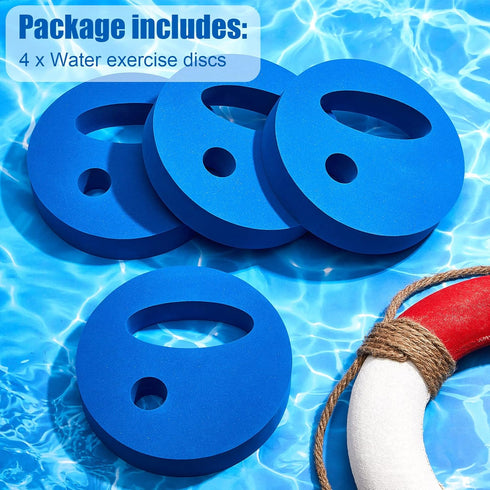 Water Exercise Discs, EVA Foam Water Weights for Pool Aerobics Fitness, Hand Held Swim Disc