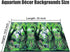 Beach Fish Aquarium Background Poster for 10-20 Gallon Tank, Double Sided Fish Tank Stickers