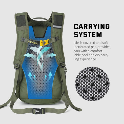 SKYSPER Small Hiking Backpack, 20L Lightweight Travel Daypack for Women and Men