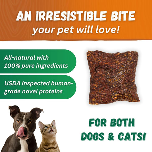 5 oz (Pack 3) Dr. Becker's Original Beef Bites | Grain Free Liver Training Treats for Dogs & Cats