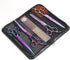 7.0in Set, 6 1 Titanium Professional Pet Grooming Scissors GEMEK in Straight & Thinning & Upwards Curved & Downwards