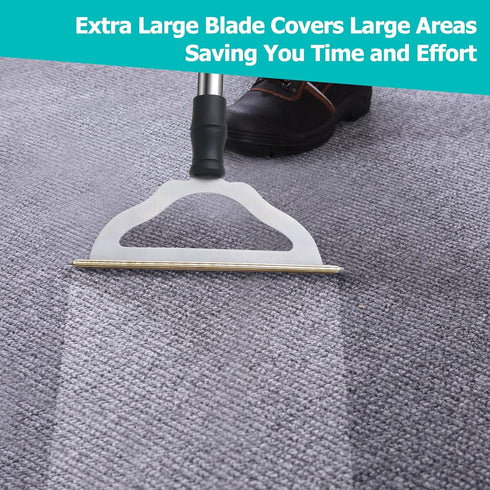 Carpet Rake for Pet Hair Removal, Reusable Long Handle Pet Hair Remover for Carpets, Rugs, and Furniture