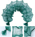 14-Part 2.1m Veemoon Fishing Net Cage Crab Catcher Bait Holder Mesh Portable Fishing Supplies for Freshwater Shrimp
