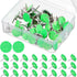 Tweruna 50 PCS Green Reflective Trail Markers, Reflective Tacks for Trail Marking, Green