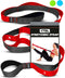 Stretching Strap with Loops - Non Elastic Stretch Band for Physical Therapy, Yoga, and Flexibility - Hamstring & Leg