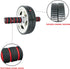 Sunny Health & Fitness Waist Trainer Ab Roller with Elbow Support, Foldable Glute Home Gym Fitness Workout Equipment
