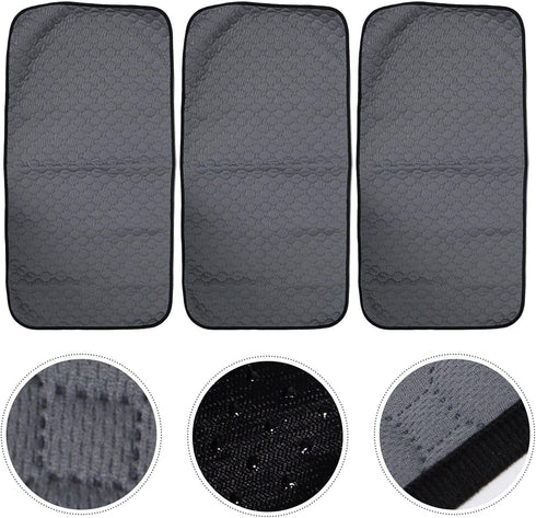 60x120cm, 3pcs Healifty Washable Reusable Pet Training Pads Waterproof Absorbent Non-Slip Puppy Dog Pee Pads for Indoor