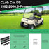 iLSKW Club Car DS 1982-2000.5 | Fit for 1"x1" Tube with Windshield Sash Clips and Retaining Clips