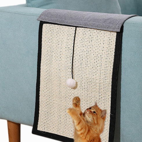 Cat Scratching Mat, Sisal Couch Protector for Cats, Sofa Armrest Cover to Prevent Furniture Scratch