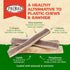 Primal Antlers for Dogs - Grade A Split Elk Antlers for Large Dogs 30-45 lb - Long Lasting Chews