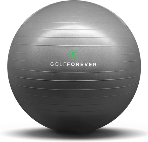 Stability Ball for Golf Training | Proven by Scottie Scheffler | 65cm Grey
