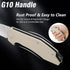 FLISSA Pocket Knife - Folding Tactical Knife with G10 Handle, D2 Blade, Liner Lock, and Pocket Clip for Outdoor Use