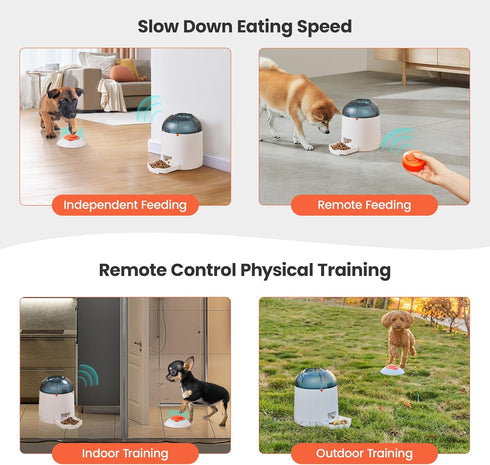 280ml Potaroma Dog Puzzle Feeder Toy, Interactive IQ Training, Electronic Treat Dispenser, Automatic Rechargeable