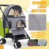 NChanmar 3-in-1 4 Dog Stroller Folding Dog Stroller for Medium Small Dogs Pet Stroller Cat Stroller Wheels