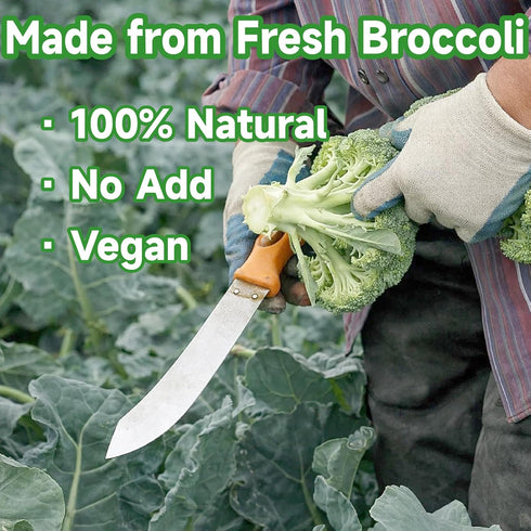 3.17oz Frozen SEAYOFA Freeze Dried Broccoli Florets, Dehydrated Broccoli Vegetables, No Bitter Broccoli Florets