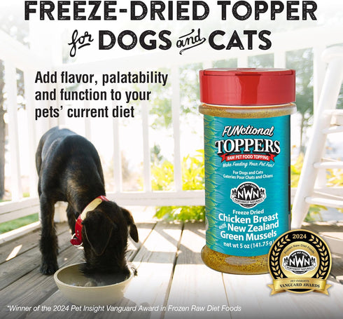 5 Oz (Pack 2) Northwest Naturals Freeze-Dried Chicken Breast with Green Lipped Mussels - Functional Topper - for Dogs