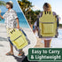 300lbs Folding Beach Chair for Adults, Outdoor Beach Portable Lawn Chair Camping Chair,High Back Chairs with Hard