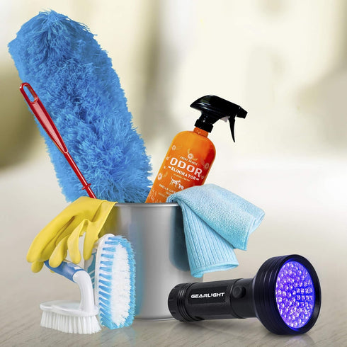 GearLight UV Flashlight Black Light - 68 LED for Pet Urine Detection, Scorpion, Bed Bug, Resin Curing, Carpet Odor