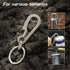 Heavy Duty Titanium Carabiner Clip Hook EDC Keychain - Anti-Lost Quick Release Key Chain for Keys