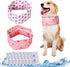2 Pcs Dog Cooling Bandana Collar, Adjustable Pet Scarf with 10 Recyclable Ice Packs for Medium Dogs and Cats