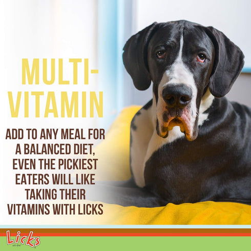 LICKS Dog Multi-Vitamin Supplements, 10-use