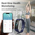 Fitness Tracker for Men and Women, Waterproof Smart Watch with Activity Tracker and Sleep Monitor, Blue