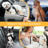 Famstar 1 Pack 360 Dog Seat Belt Retractable Dog Car Harness Adjustable Elastic Bungee Buffer Heavy Duty & Durable