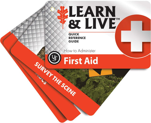 UST Learn & Live Outdoor Educational Kits with Waterproof Cards, Tools, and Watertight Case for Outdoor Survival