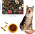 HEAKIERG 16"x24", Pet Bowl Mats for Food and Water Cat Play Mat Pet Feeding Rug with Waterproof & Non-Slip Rubber