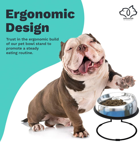 Enhanced Pet Bowl Stand with New Anti-Skid Feature, Exclusively for Enhanced Pet Bowl (Small)