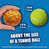8Pcs Dog Balls - 2.5'' Tennis Ball Toys for Aggressive Chewers, Durable Teething Fetch Balls for Small Medium Dogs