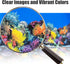 Fish Tank Background - Sea Anemone Coral Theme Double-Sided Poster for Aquarium Wallpaper