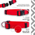 Native Pup Basic Nylon Dog Collar - Adjustable for Small, Medium, Large Pets, Cute Colors for Male, Female (Large, Red)