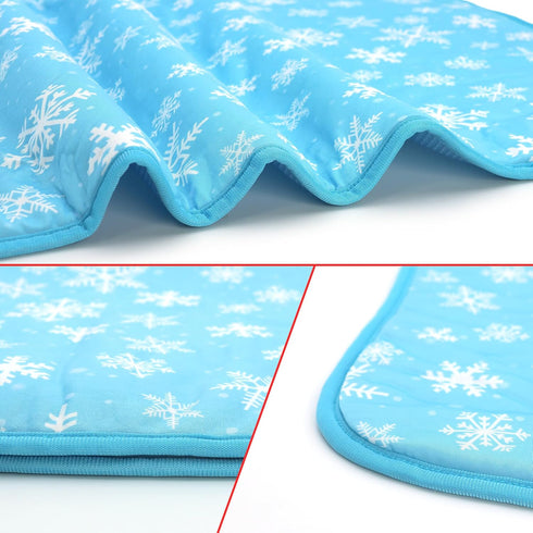 Summer NACOCO Pet Cooling Mat - Cat Dog Cushion Pad Sleeping Cool Snowflake Comfortable Soft for Pets Kids and Adults