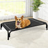 Elevated Dog Bed, Raised Outdoor Bed for Medium Dogs, Portable Cooling Cot with Breathable & Washable Mesh, Indoor &