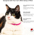 Breakaway Cat Collar, Soft Lightweight Safety Buckle Collar with Name Tag Ring, Pink