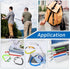 Retractable Wire Key Lanyard - 6 PCS Heavy Duty Steel Wire Coiled Cable with Aluminum Alloy Clip