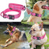 Reflective Tactical Dog Collar, Adjustable Military Nylon with Handle for Medium Large Dogs, Pink, XL