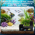 HekouJiub Black Aquarium Cave- Dual-Entrance Fish Tank Tunnel for Aquarium Shrimp & Fish Hideout Underground Tunnel