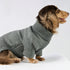 Fitwarm Dog Turtleneck Sweater - Thermal Knitted Pet Coat for Small Dogs, Cat Apparel, Heather Grey, Large