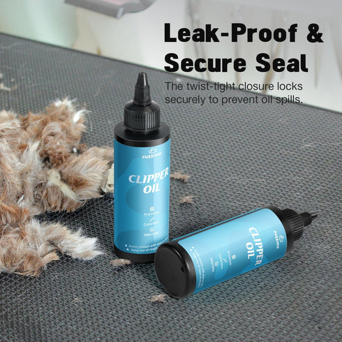 2 Pack (2 120ml) Professional Dog Clipper Oil for Grooming Blades, x Pet Lubricating Oil with Cleaning Brush Rust
