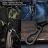 Heavy Duty Black Hook Carabiner Clip - Small Anti-Lost Keychain for Backpack and Bottle Opener