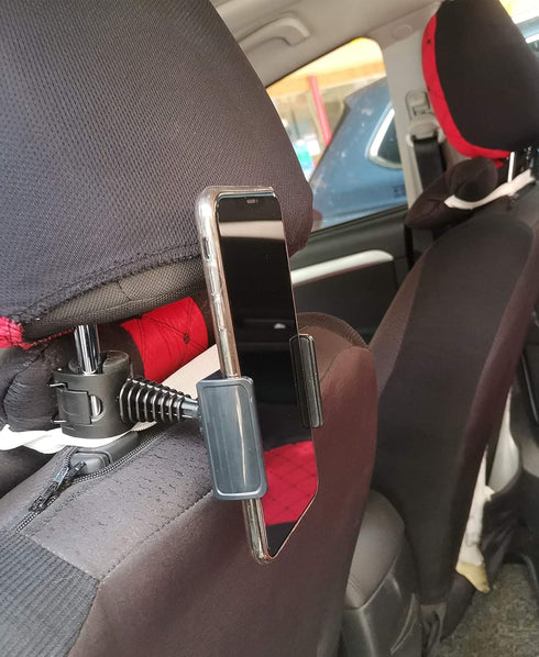 Golf Phone Holder - Swing Recording Clip, Black, Compatible with Smart Phones & Golf Alignment Sticks