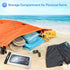 ProCase 35L Waterproof Swim Buoy Dry Bag with Shoulder and Waist Strap for Open Water Activities - Orange