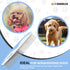 Metal Dog Grooming Comb - Removes Tangles & Matts, Best for Poodles, Goldendoodles, Long Haired Dogs (Large)