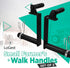 LoGest Farmer Walk Handles Set of 2 with Clip Collars, Portable Exercise Equipment for Body Building Workouts
