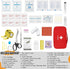 Pet Emergency Kit - Pet First Aid Kit for Dogs and Cats, Dog Camping Essentials, Dog Travel Accessories, Ideal for Home, Travel, Camping, and Hiking