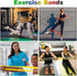 SZHLUX Resistance Bands Set with Carry Bag and Instruction Guide, Versatile for Strength Training and Rehabilitation